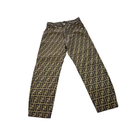 vintage fendi logo trousers|fendi trousers men's.